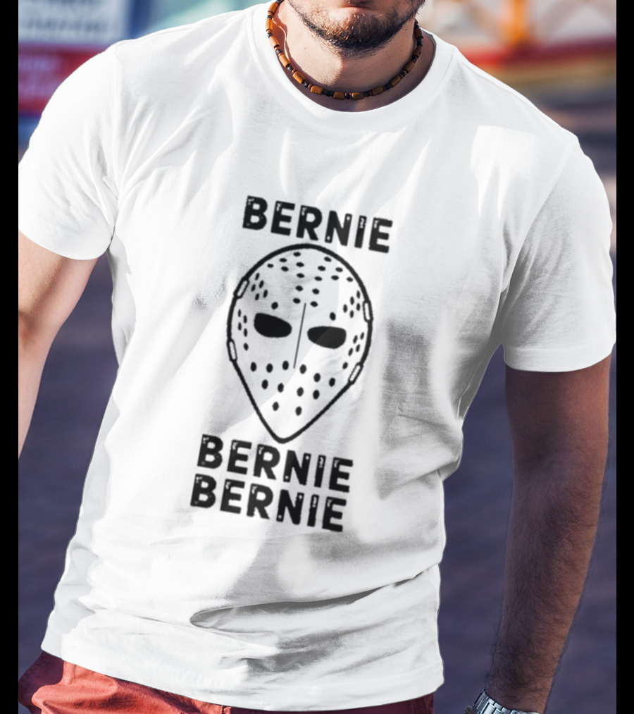 BERNIE BERNIE BERNIE Hockey Mask T-Shirt