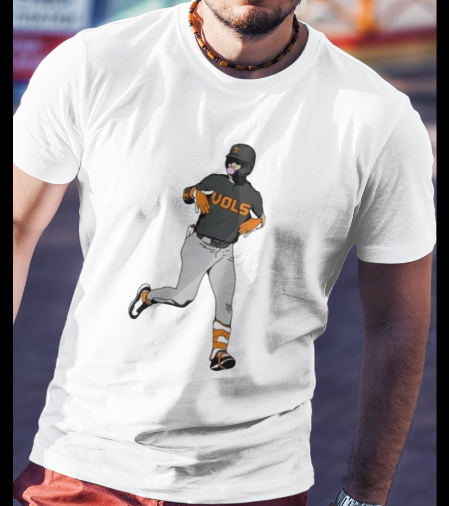 VOLS Baseball Player Bubblegum T-Shirt