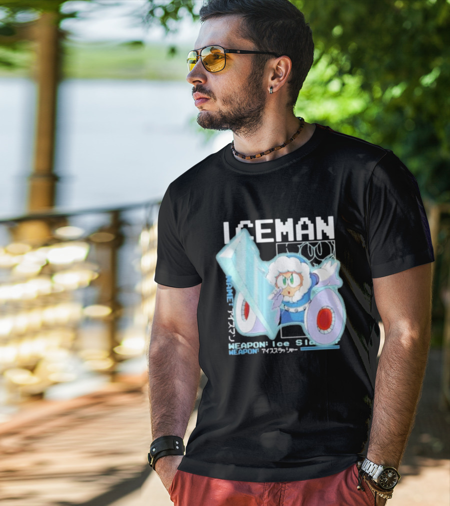 Capcom Iceman Mega Man Weapon Ice Slasher T-Shirt