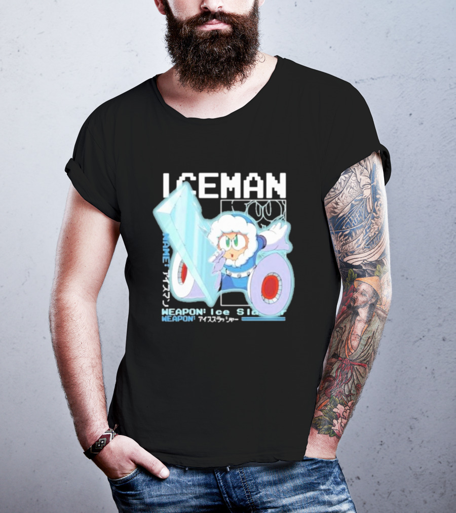 Capcom Iceman Mega Man Weapon Ice Slasher T-Shirt