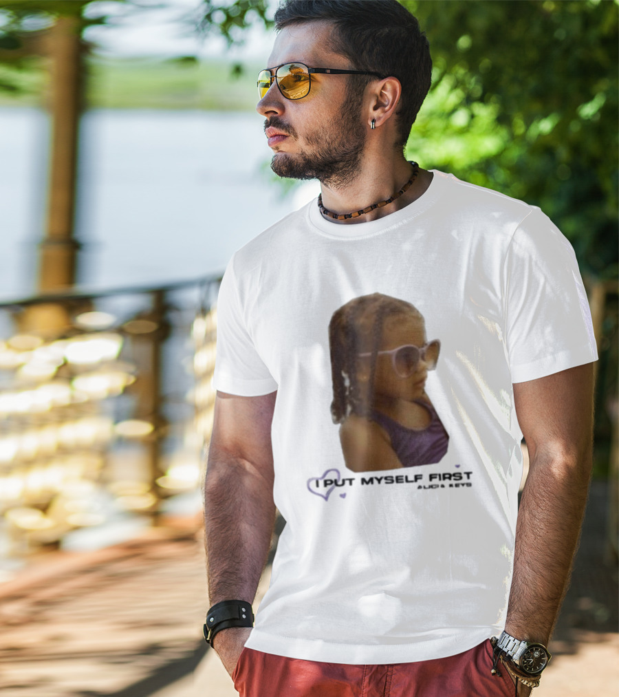 I PUT MYSELF FIRST Keys Affirmations Kid Sunglasses T-Shirt