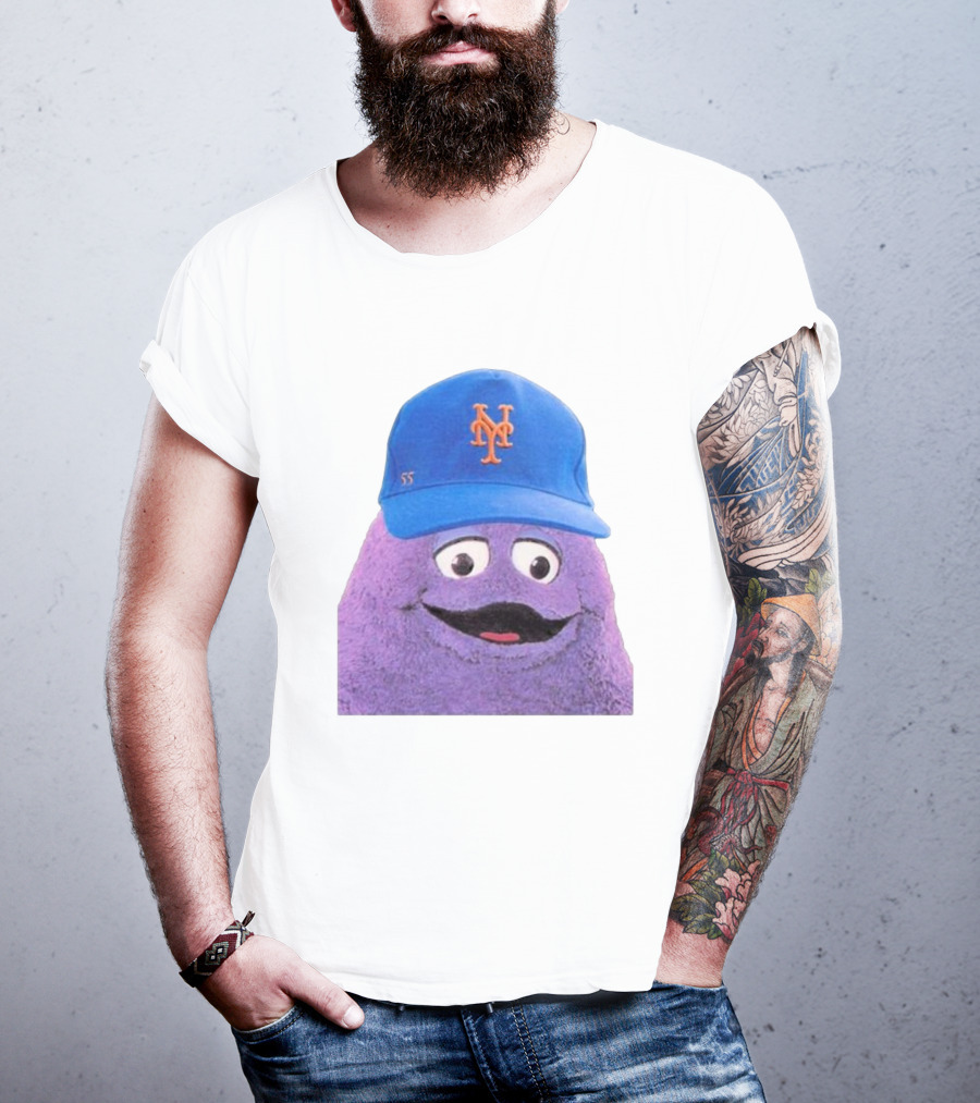 Lgm Grimace New York Mets Mascot Baseball Cap T-Shirt