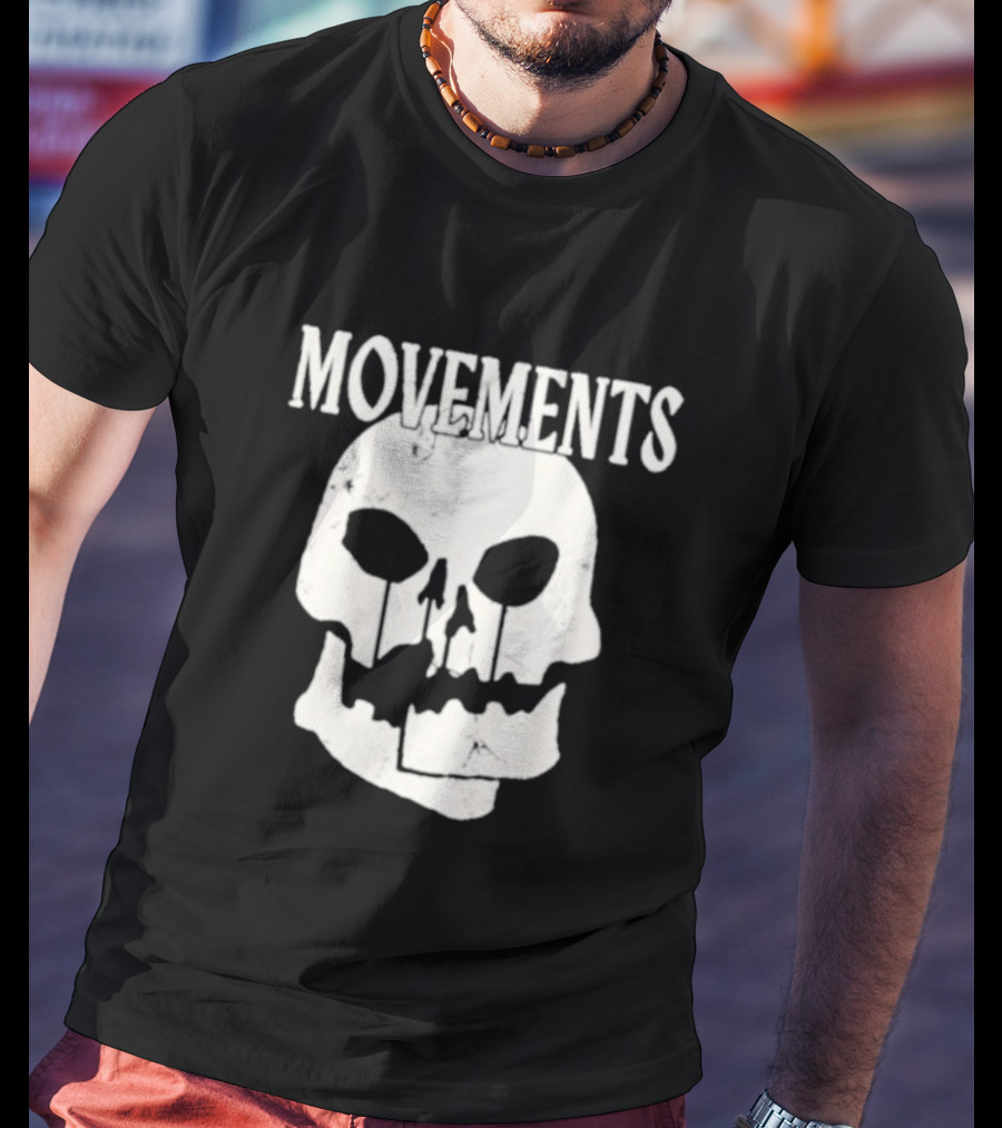 Movements Afraid To Die Skull Graphic Iconic T-Shirt