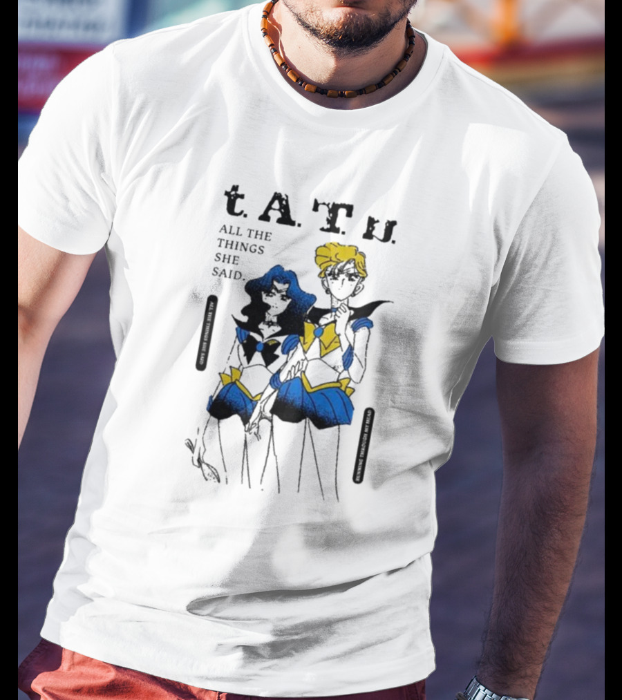 T.A.T.u. All The Things She Said Sailor Moon Inspired Characters T-Shirt