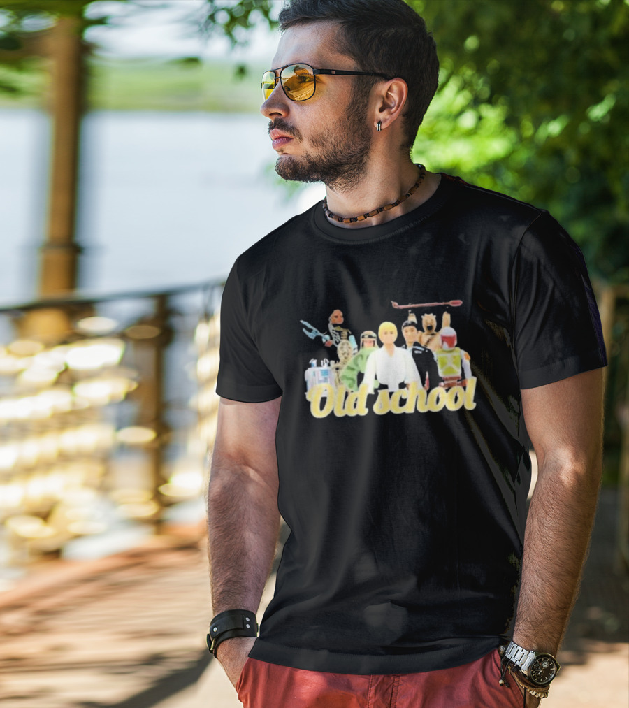 Old School Star Wars Action Figures Nostalgia T-Shirt
