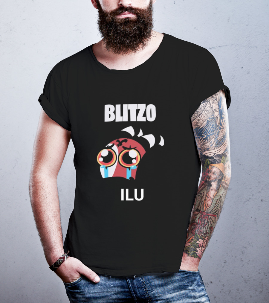 Blitzo Ilu Crying Face With Big Teary Eyes And Horns T-Shirt
