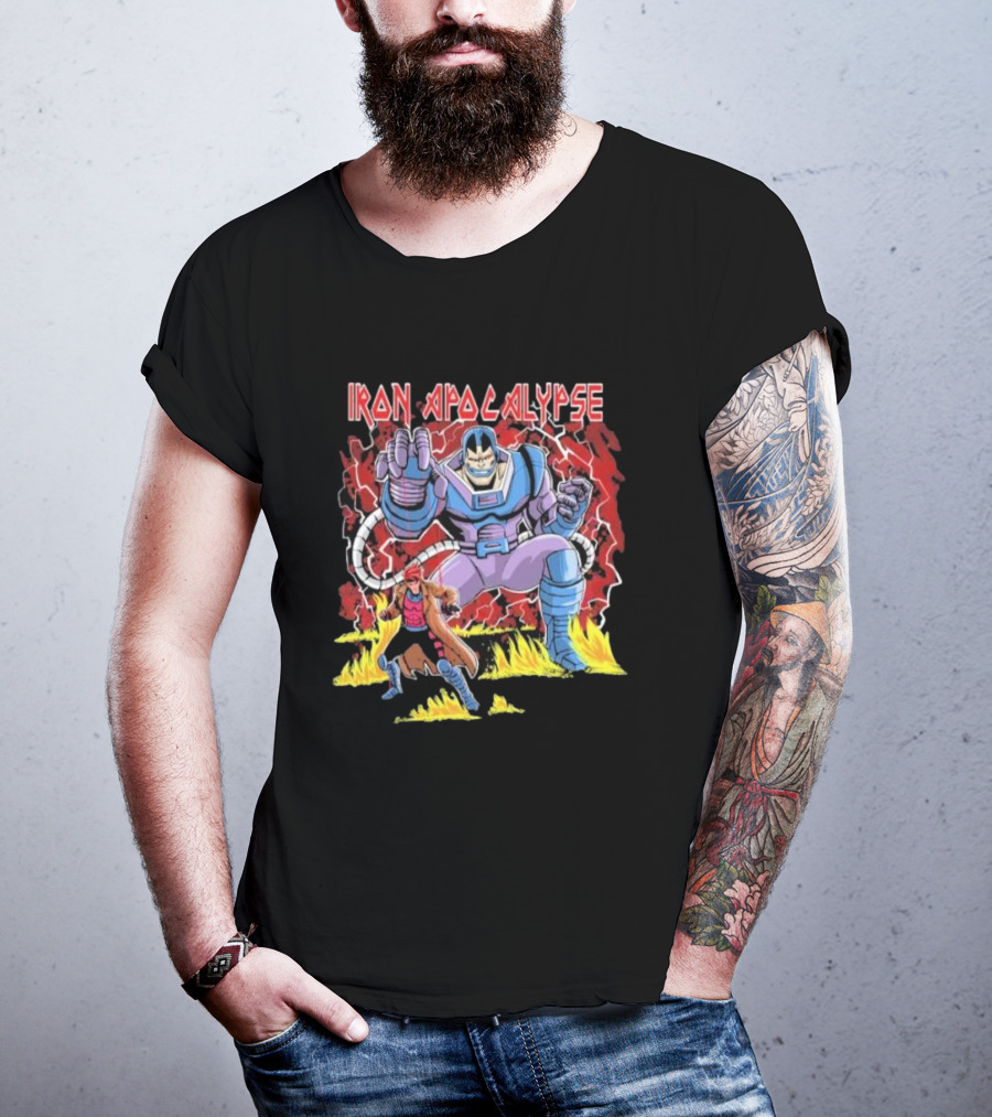 Iron Apocalypse Puppet Control Apocalypse With Character In Red Cloak T-Shirt