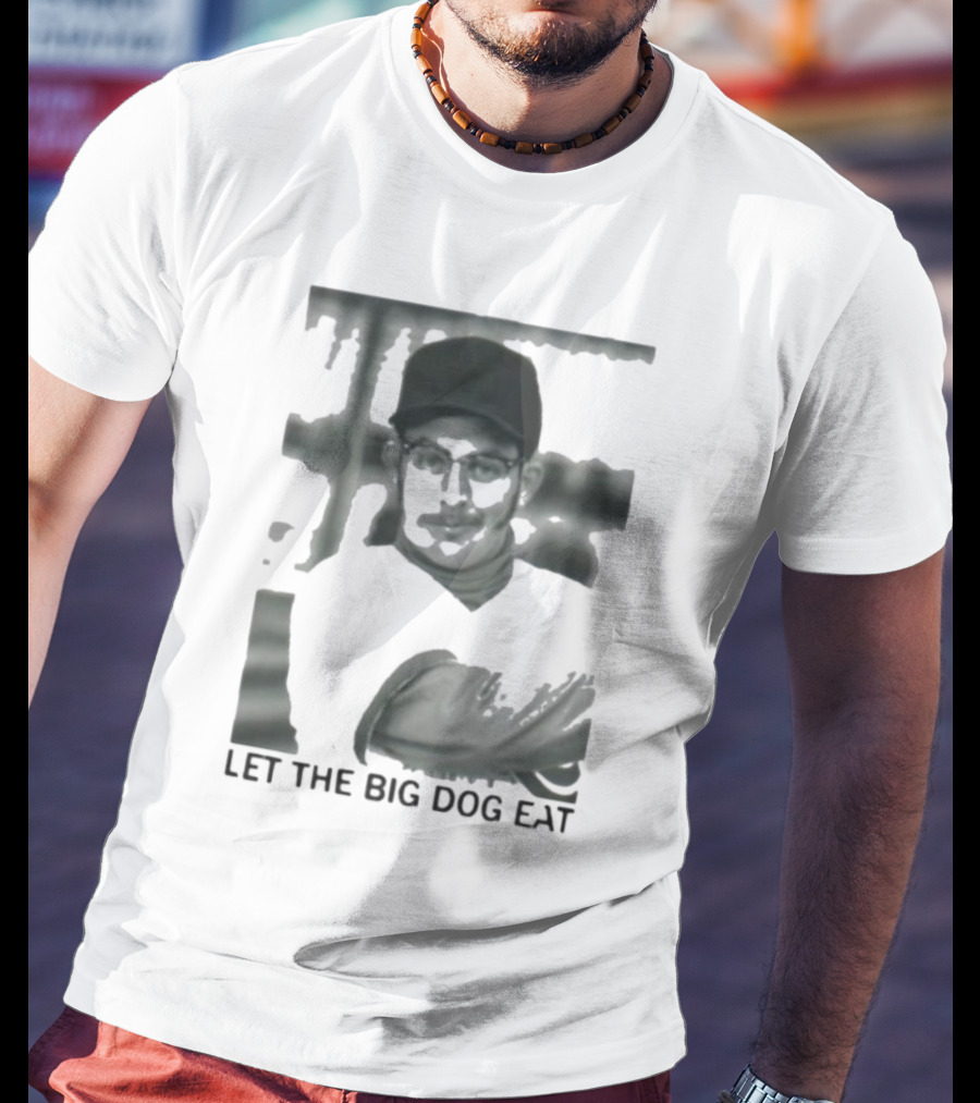 Let The Big Dog Eat - Baseball Pitcher In Action T-Shirt