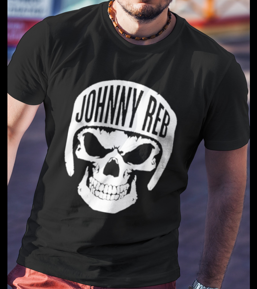 Johnny Reb Skull Helmet Classic T-Shirt