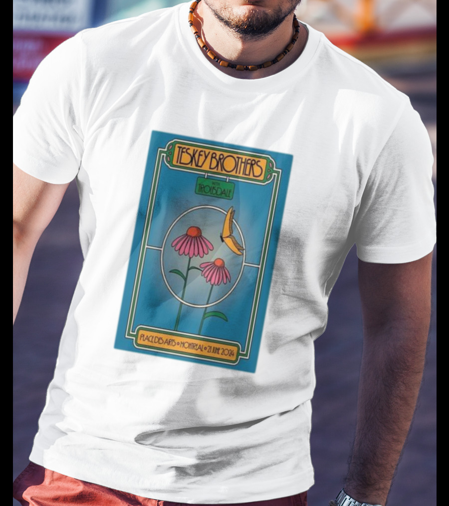 Teskey Brothers With Iron And Wine Place Des Arts Montreal June 21 T-Shirt