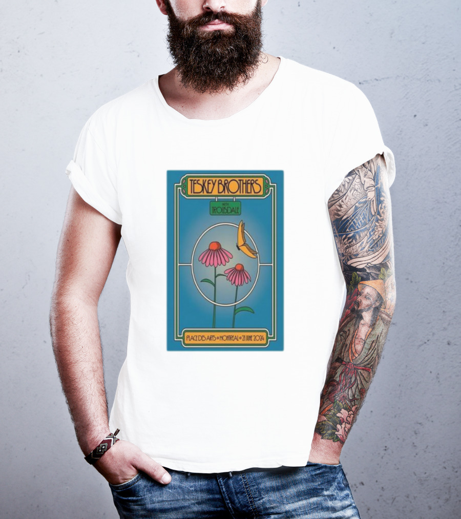 Teskey Brothers With Iron And Wine Place Des Arts Montreal June 21 T-Shirt