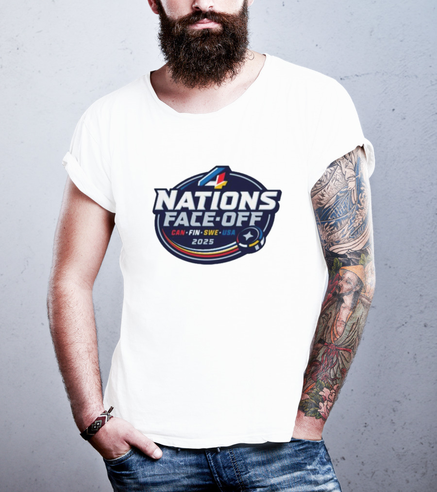 4 Nations Face-Off 2025 CAN FIN SWE USA T-Shirt