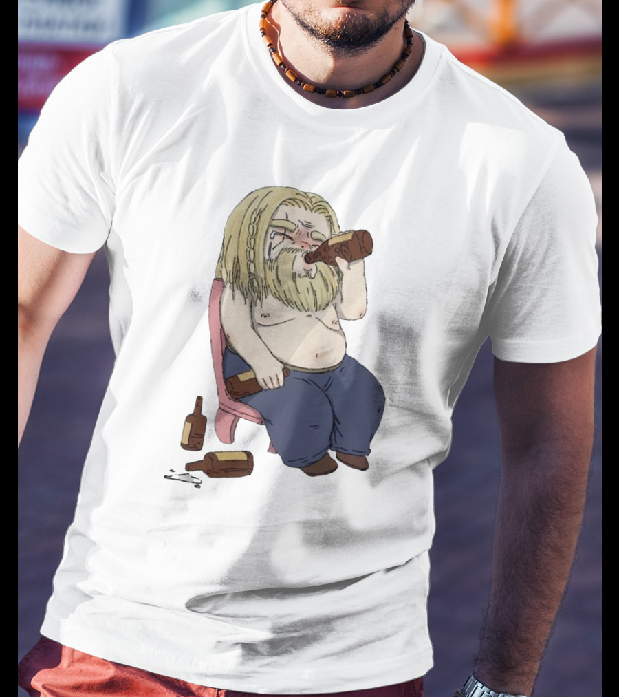 Avengers Endgame Thor Fat Drinking T-Shirt