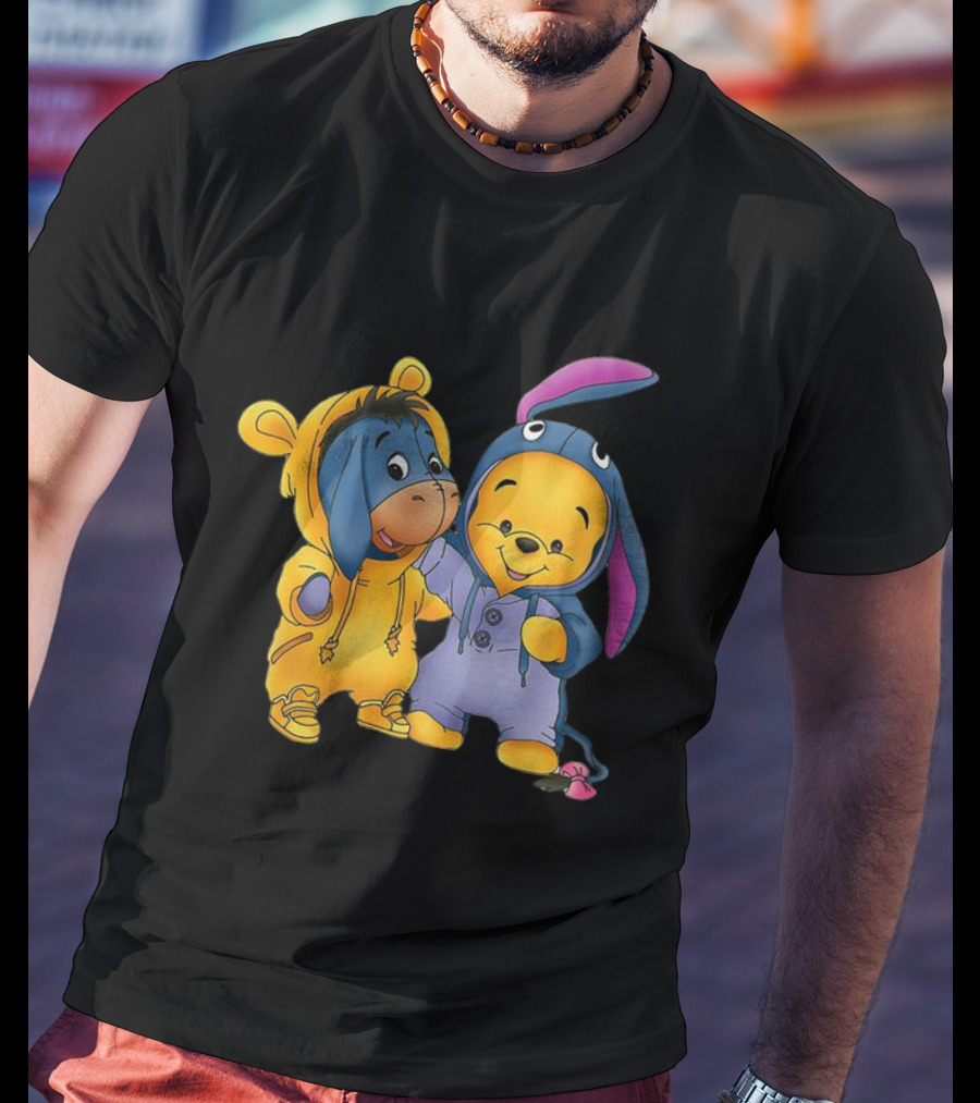 Baby Pooh Eeyore Costume Winnie The Pooh T-Shirt