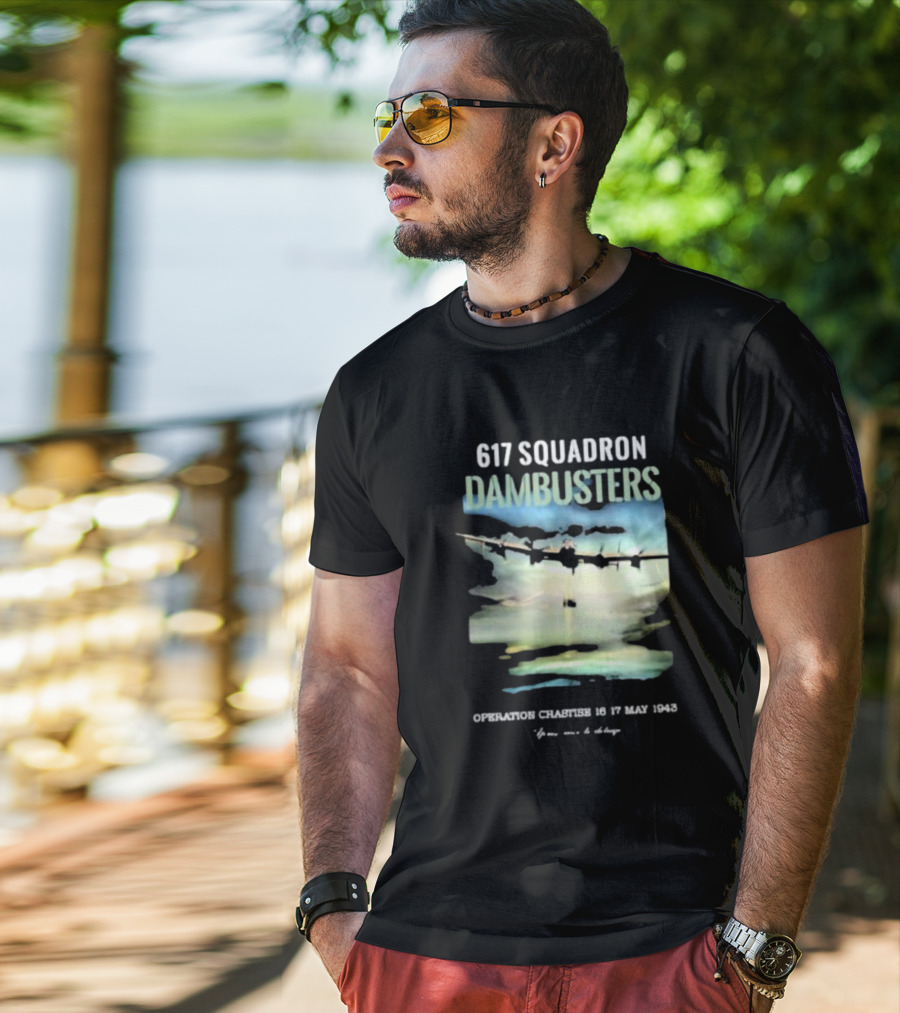 617 Squadron Dambusters Operation Chastise 16 17 May 1943 Lancaster Bomber Aircraft T-Shirt