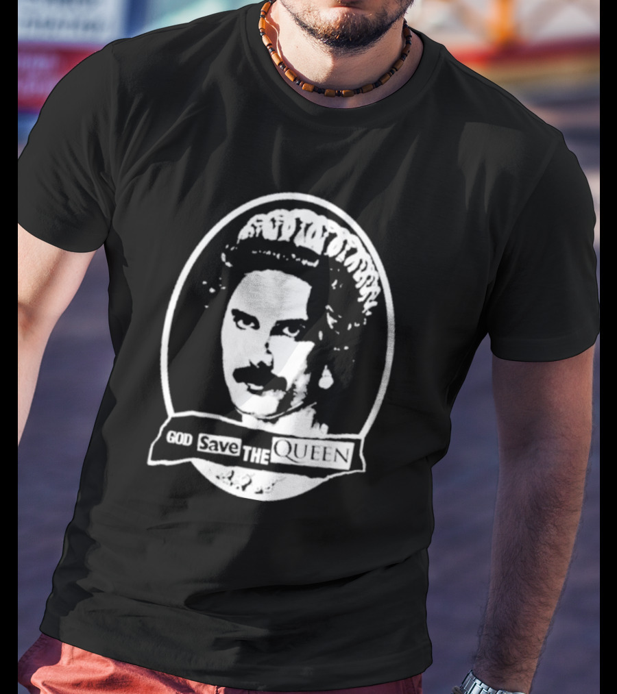 Freddie Mercury God Save The Queen Iconic T-Shirt