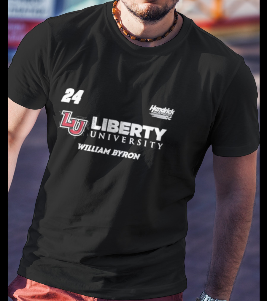Hendrick Motorsports William Byron 24 Liberty University LU T-Shirt
