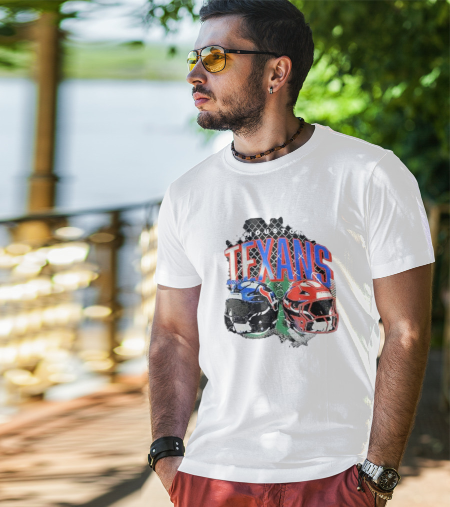 HOUSTON TEXANS HELMETS FOOTBALL GRIDIRON T-Shirt