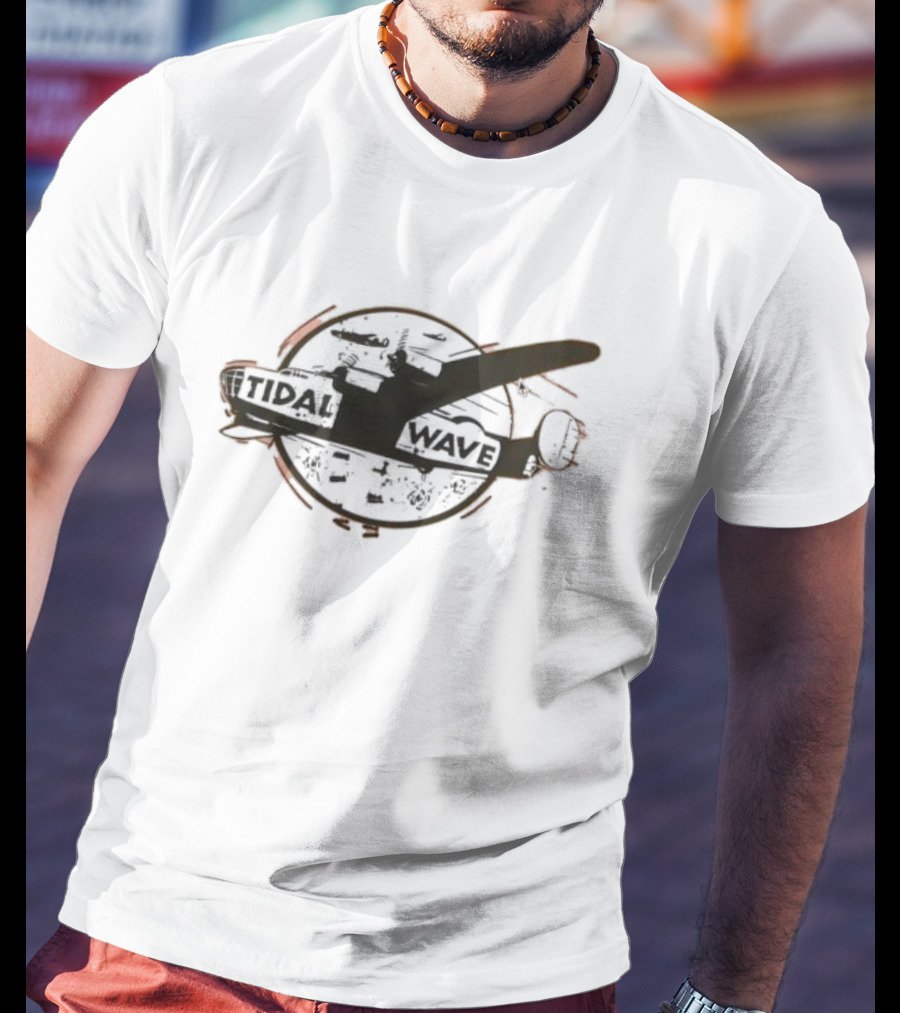 Tidal Wave Plane War Bomber Mission Emblem T-Shirt