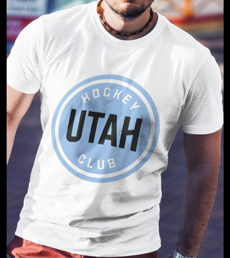 Utah Hockey Club Blue Circular Emblem T-Shirt