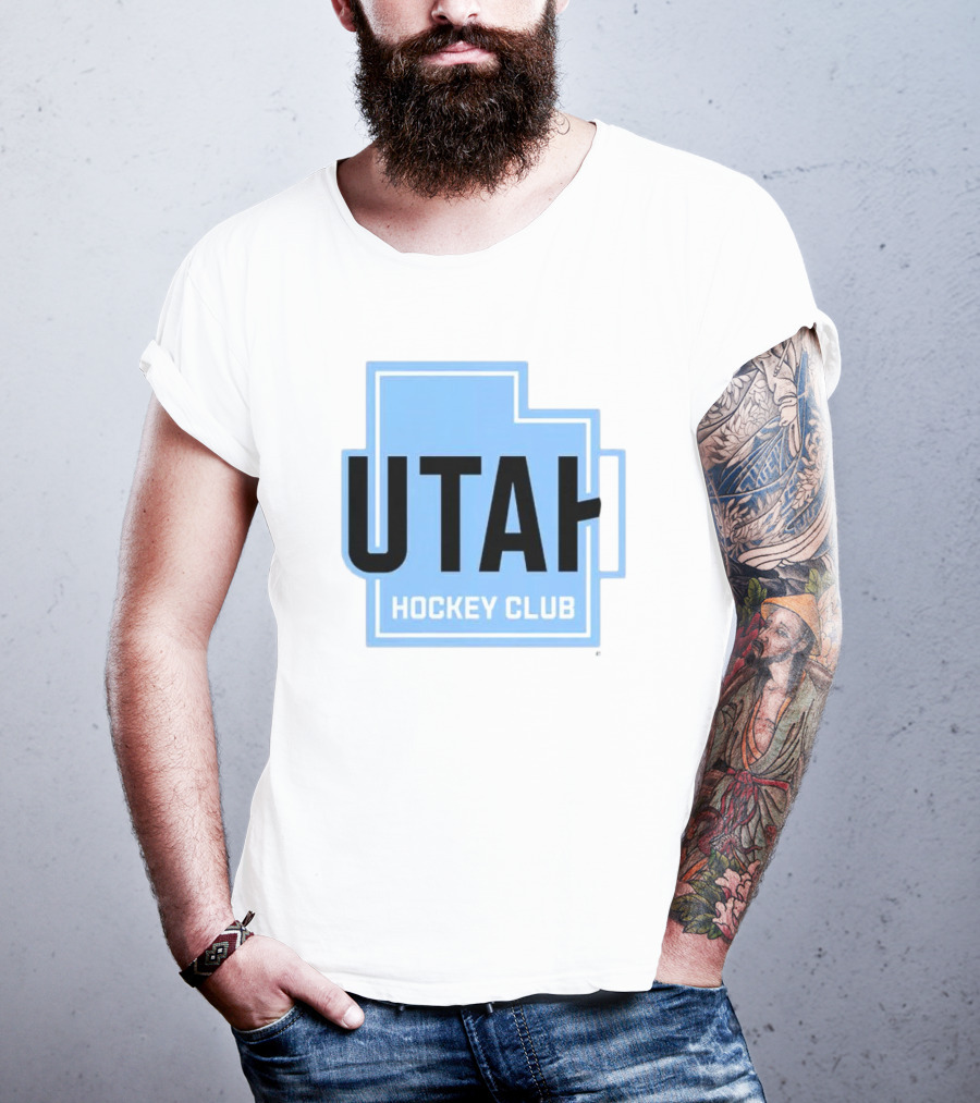 Utah Hockey Club Logo With State Outline T-Shirt