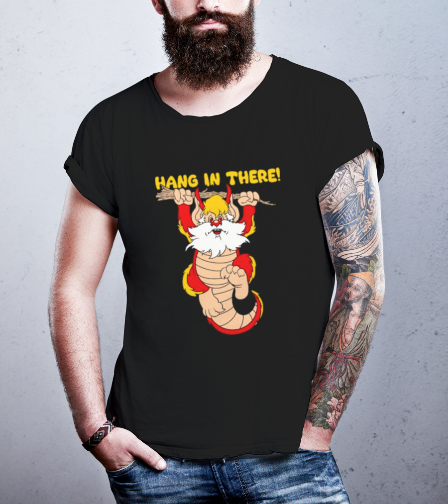 Hang In There Snarf Hanging On Tree Branch T-Shirt