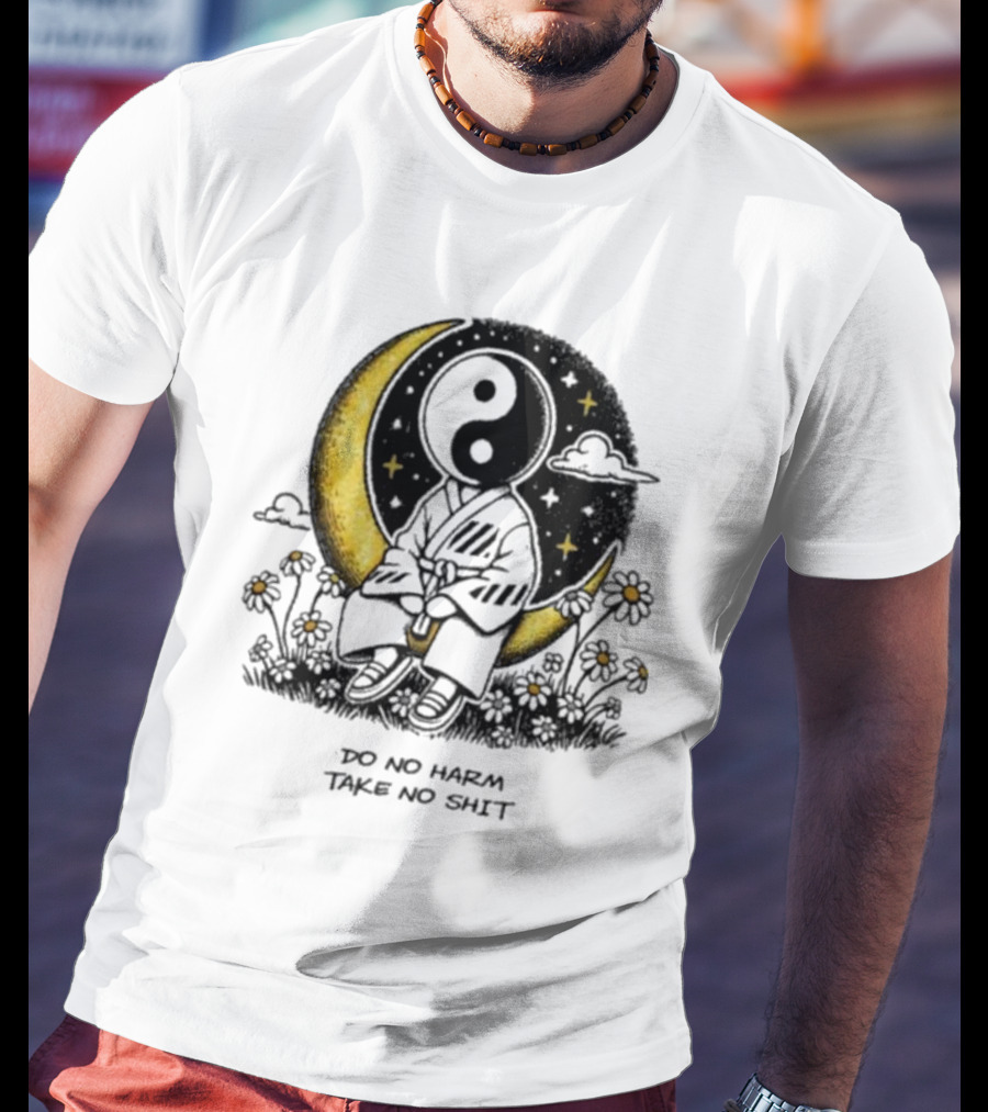 Third Eye Kingdom Yin Yang Moon Do No Harm Take No Shit T-Shirt