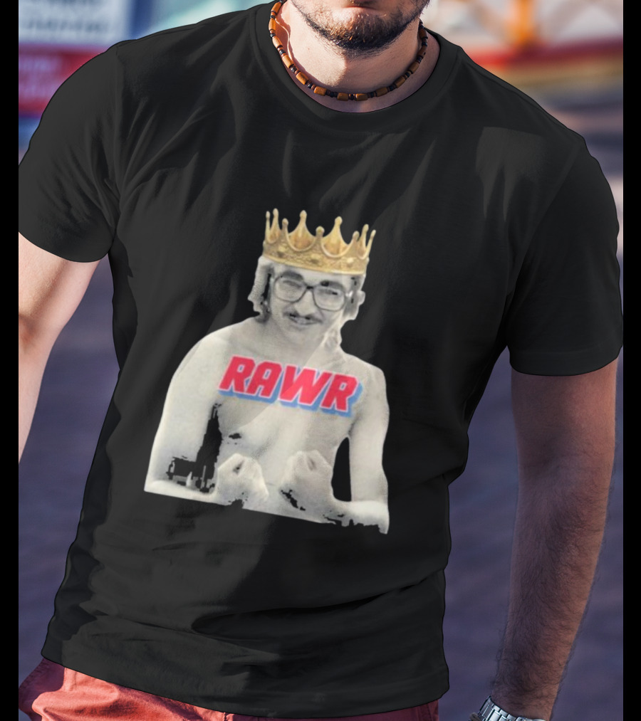 RAWR Young Greg Cote Wearing Crown T-Shirt