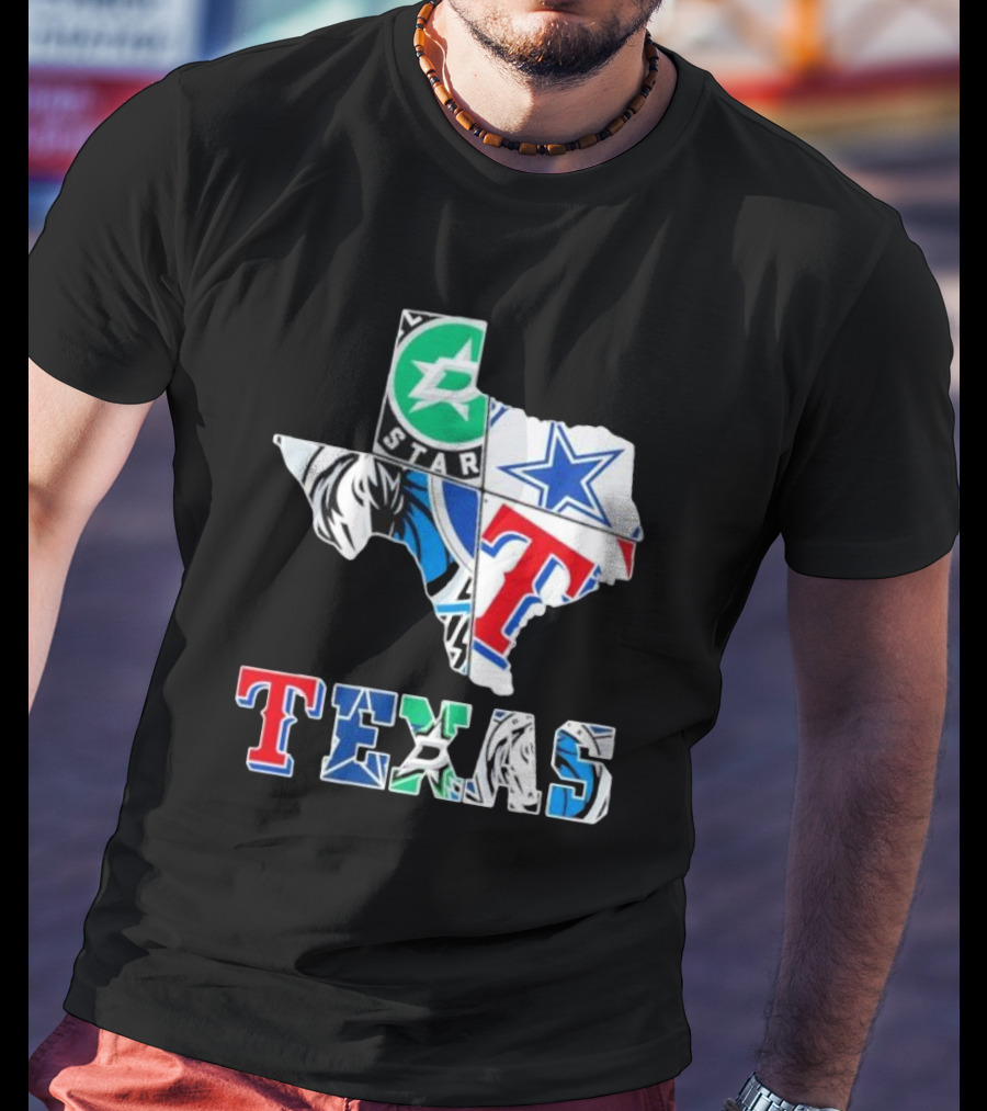 Texas Dallas Cowboys Stars Rangers Mavericks Sports Team T-Shirt