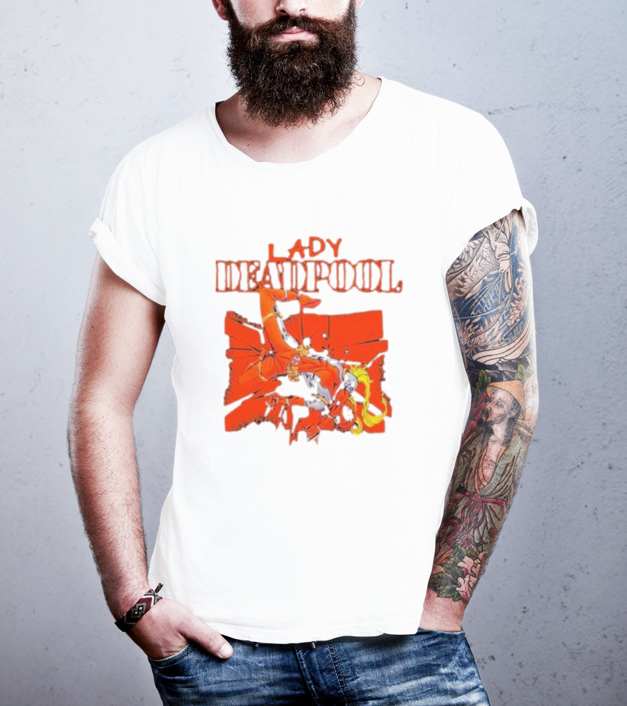 Rob Liefeld Lady Deadpool T-Shirt