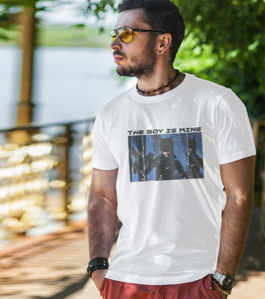 The Boy Is Mine Catwoman Reflection Trio T-Shirt