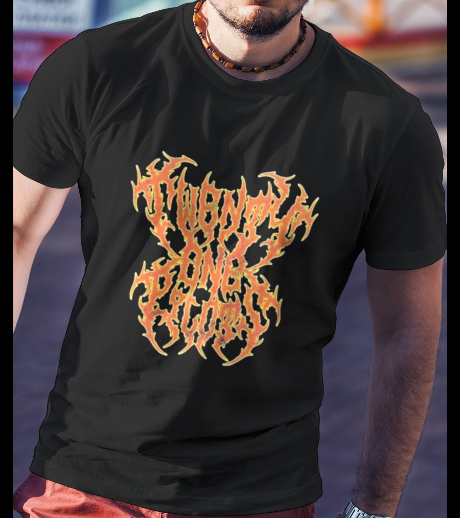 Twenty One Pilots Flame Logo Fiery Text T-Shirt