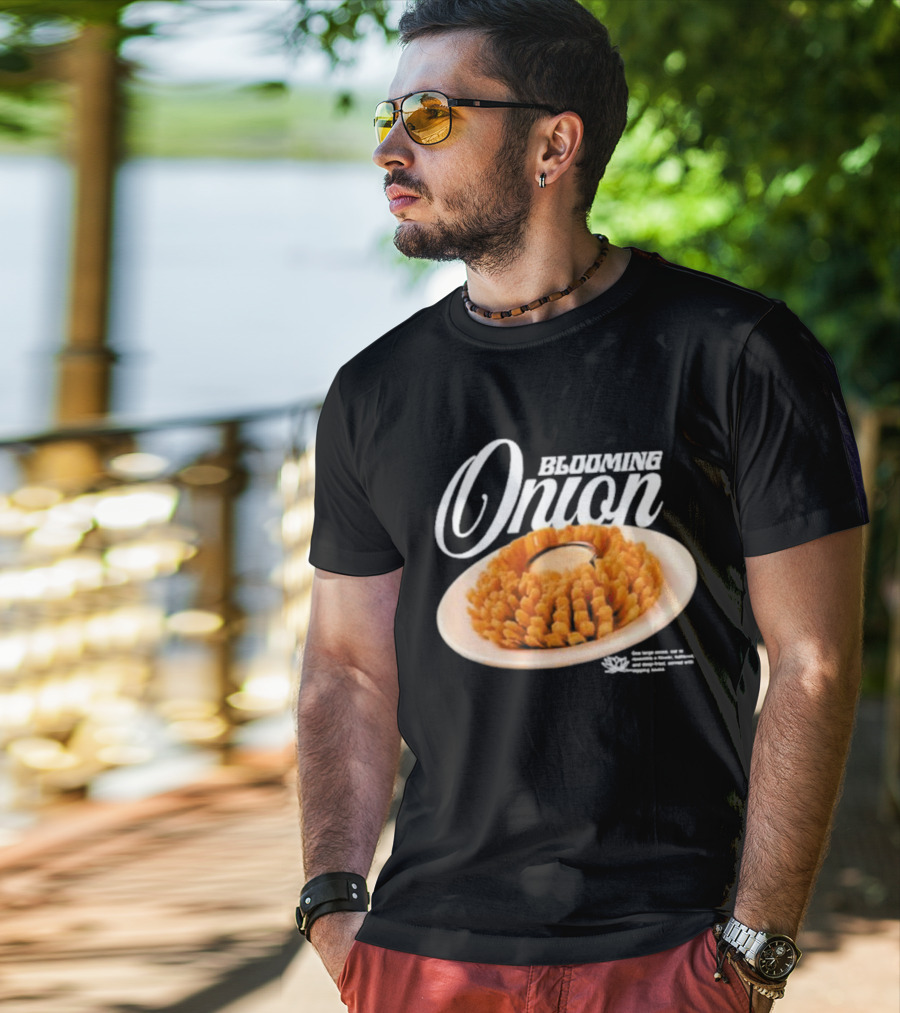 Blooming Onion One Large Onion Cut Served With Dipping Sauce T-Shirt