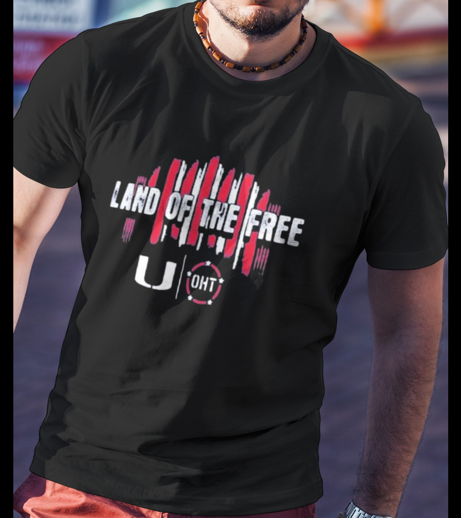 Land Of The Free Miami Hurricanes U OHT T-Shirt