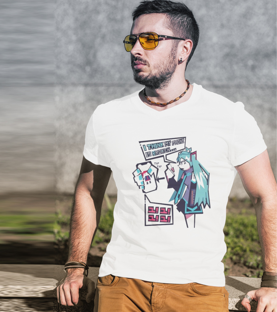 I Think My Phone Is Broken Tap Tap になに Nani Nani T-Shirt