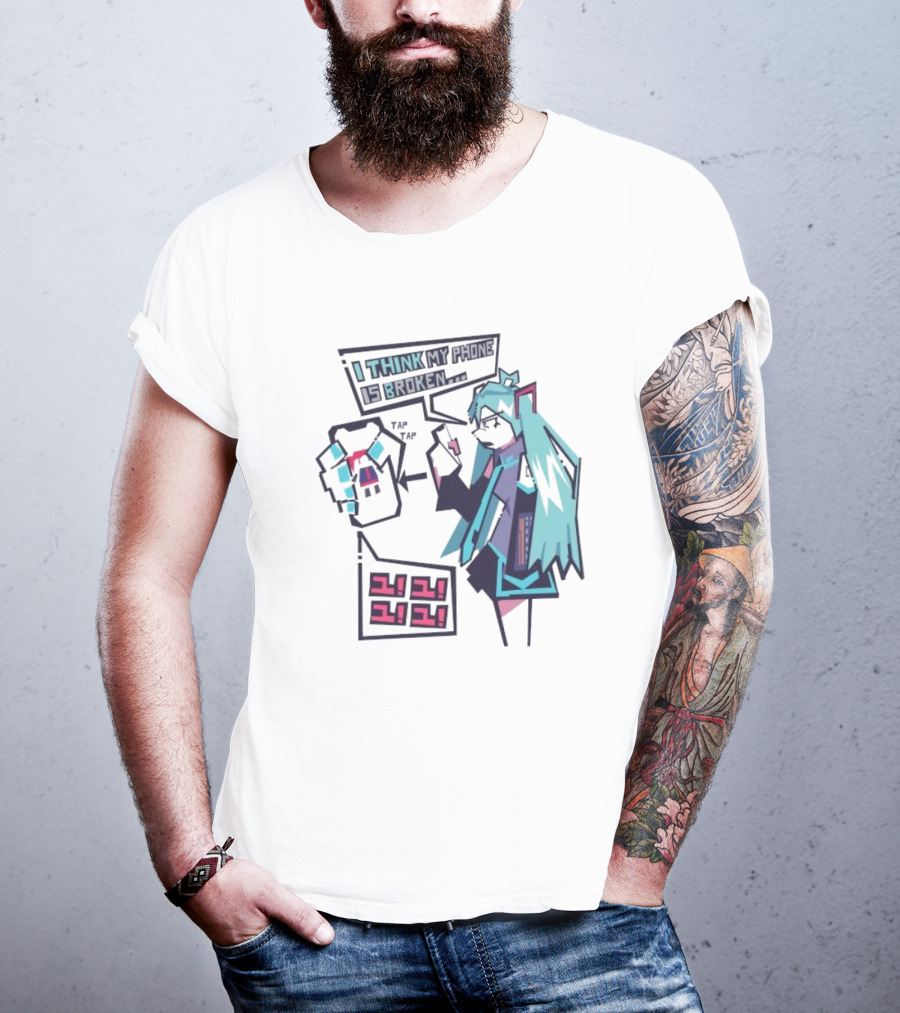I Think My Phone Is Broken Tap Tap になに Nani Nani T-Shirt
