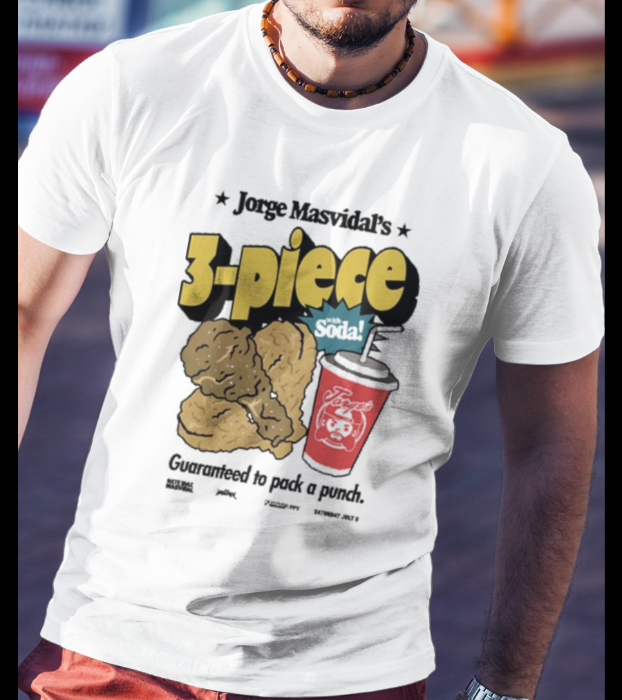 Jorge Masvidal's 3-Piece Soda Guaranteed To Pack A Punch T-Shirt