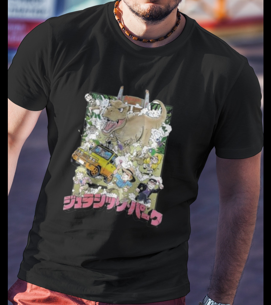 Jurassic Park Anime Style Adventure T-Shirt