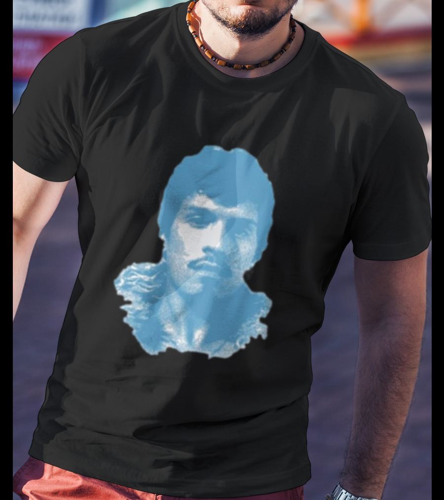 Omar Apollo God Said No Jumbo Blue T-Shirt
