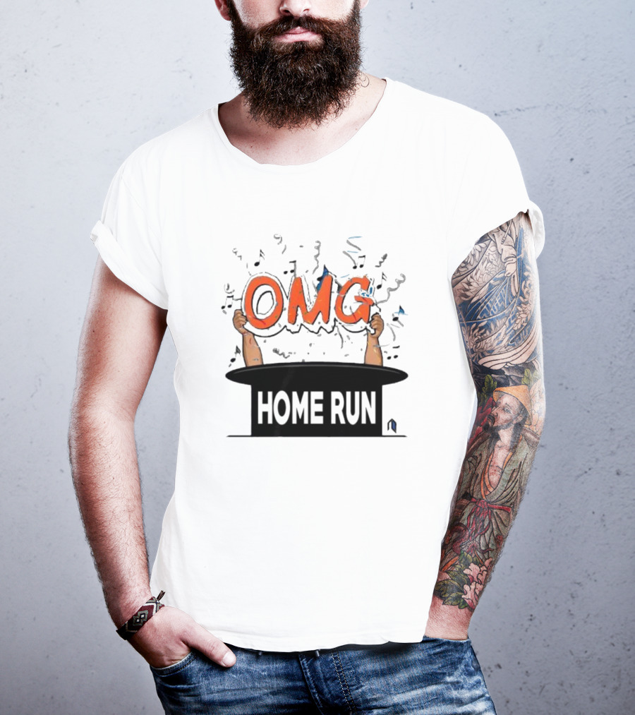 OMG Home Run From Magic Hat With Music Notes T-Shirt