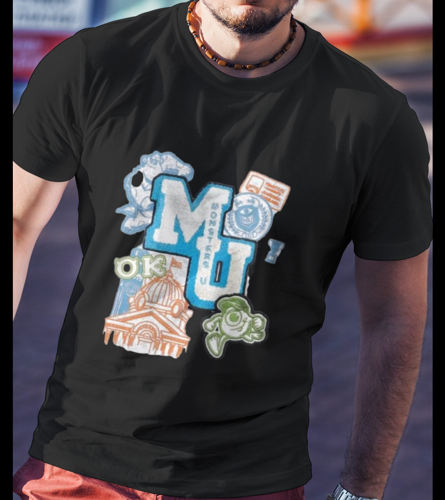 MU Monsters University Disney OK Patch T-Shirt