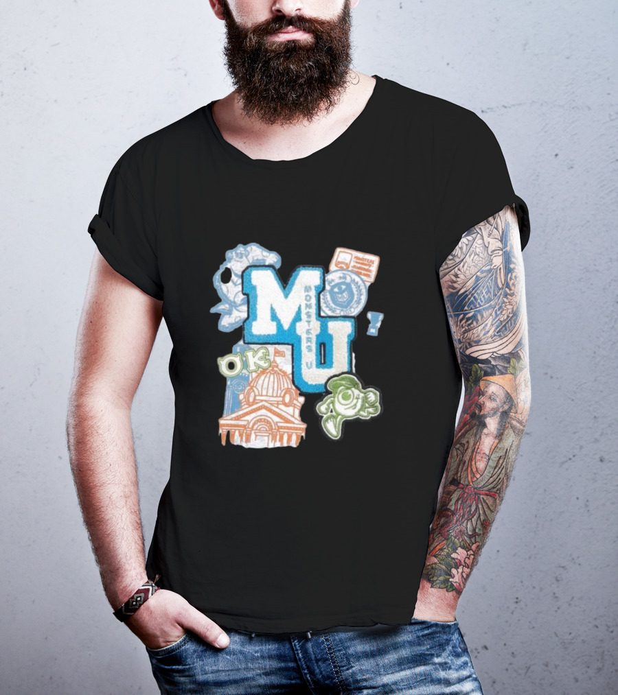 MU Monsters University Disney OK Patch T-Shirt