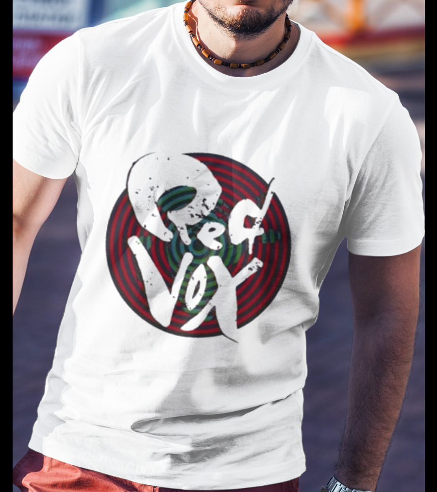 Retroware Red Vox Psychedelic Spiral Retro Vibes T-Shirt