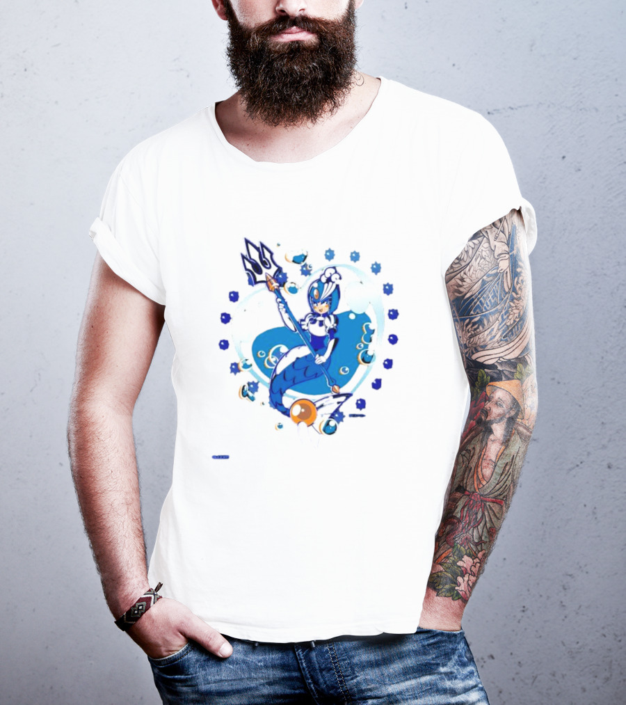 Splash Woman Mega Man Aqua Heart Capcom T-Shirt