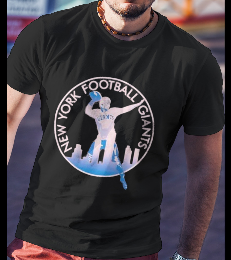 New York Football Giants Skyline Quarterback T-Shirt
