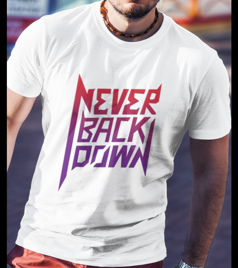 Nick Eh 30 Never Back Down Retro Gradient T-Shirt