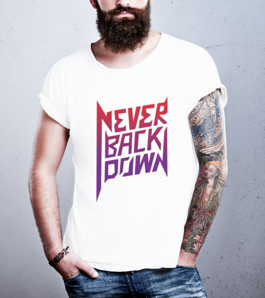 Nick Eh 30 Never Back Down Retro Gradient T-Shirt