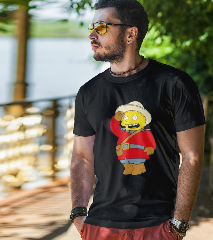 The Simpsons Ralph Mountie Canada Costume T-Shirt