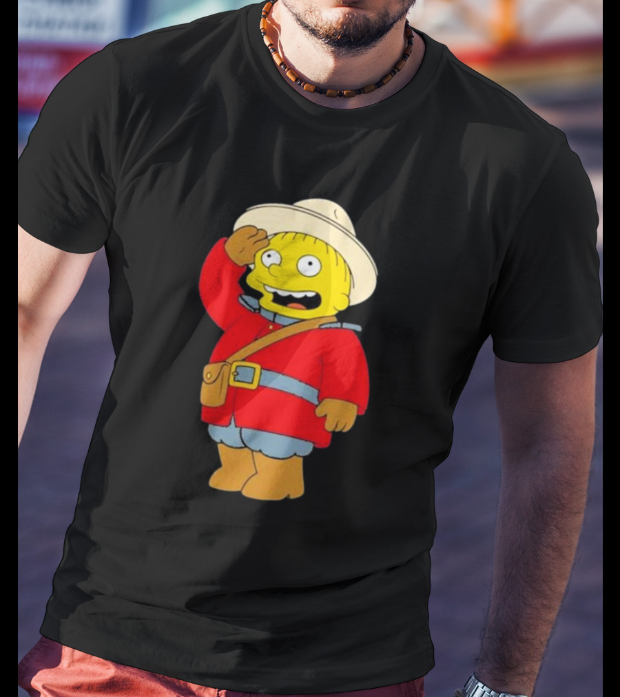 The Simpsons Ralph Mountie Canada Costume T-Shirt