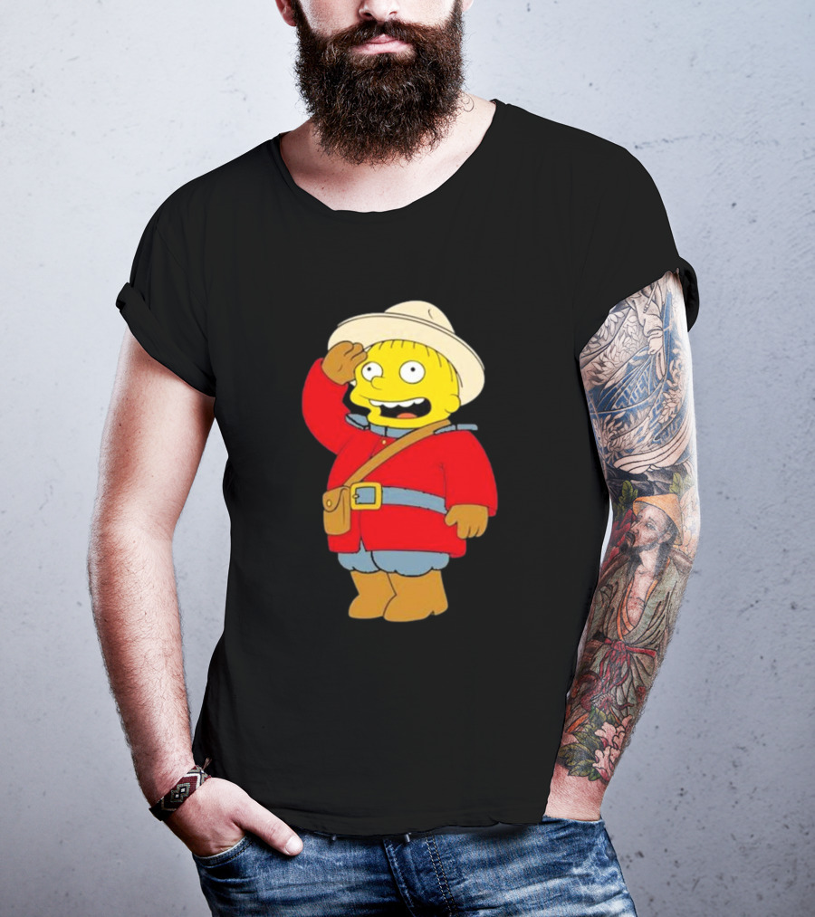 The Simpsons Ralph Mountie Canada Costume T-Shirt